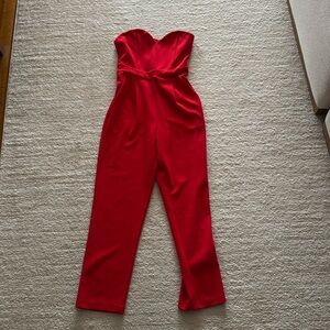 Very cute Express red jumpsuit